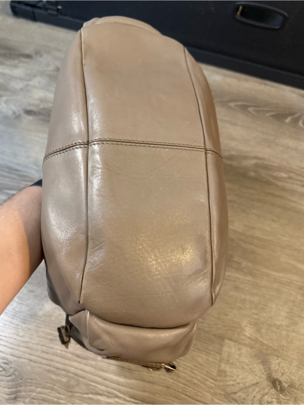 Vintage Max Mara leather slouchy hobo shoulder bag - Picture 7 of 14